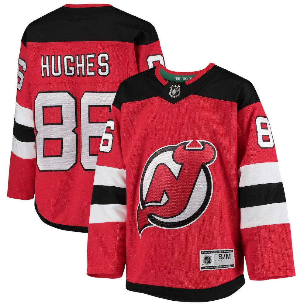 Jack Hughes New Jersey Devils Youth Home Premier Player Jersey Outlet