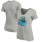 San Jose Sharks Women's Graffiti Shark V-Neck T-Shirt On Sale