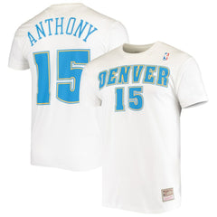 Carmelo Anthony Denver Nuggets Hardwood Classics Stitch Name & Number T-Shirt Online