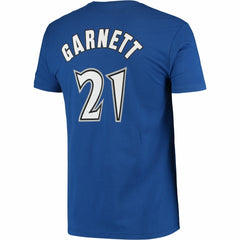 Kevin Garnett Minnesota Timberwolves Hardwood Classics Stitch Name & Number T-Shirt Outlet