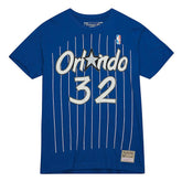 Shaquille O'Neal Orlando Magic Hardwood Classics Stitch Name & Number T-Shirt New