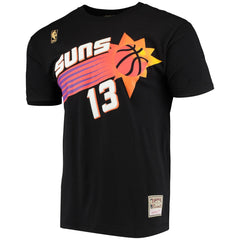 Steve Nash Phoenix Suns Hardwood Classics Stitch Name & Number T-Shirt Discount
