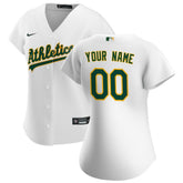 Athletics Women's Home Replica Custom Jersey - White