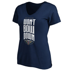 New Orleans Pelicans Women's Won't Bow Down V-Neck T-Shirt Discount