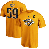 Roman Josi Nashville Predators Fanatics Authentic Stack Player Name & Number T-Shirt Online