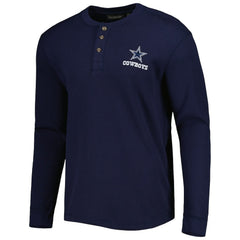 Dallas Cowboys Maverick Thermal Henley Long Sleeve T-Shirt
