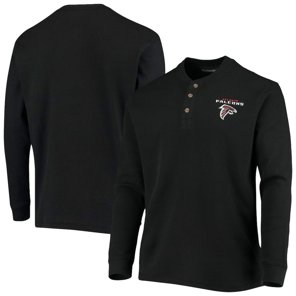 Atlanta Falcons Dunbrooke Logo Maverick Thermal Henley Long Sleeve T-Shirt