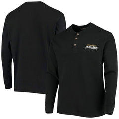 Jacksonville Jaguars Dunbrooke Logo Maverick Thermal Henley Long Sleeve T-Shirt