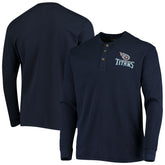 Tennessee Titans Dunbrooke Logo Maverick Thermal Henley Long Sleeve T-Shirt