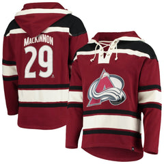 Nathan MacKinnon Colorado Avalanche '47 Player Name & Number Lacer Pullover Hoodie Online