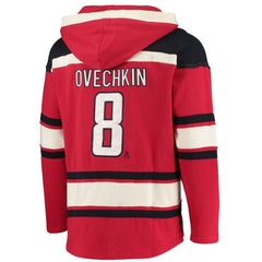 Alexander Ovechkin Washington Capitals '47 Player Name & Number Lacer Pullover Hoodie Sale
