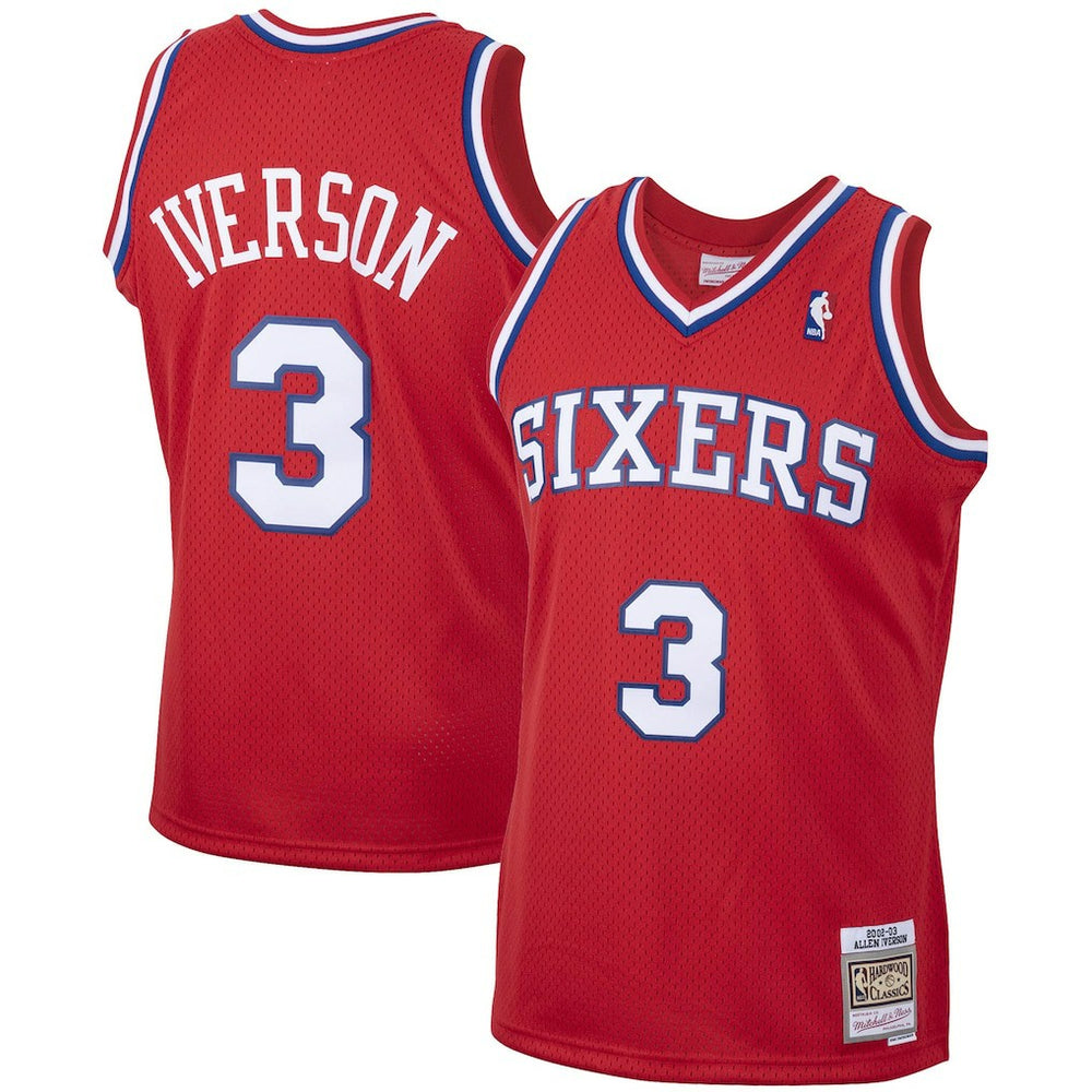 Allen Iverson Philadelphia 76ers 2002/03 Hardwood Classics Swingman Jersey New