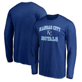 Men's Royal Kansas City Royals Team Heart & Soul Long Sleeve T-Shirt | MLB Discount