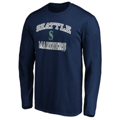 Men's Navy Seattle Mariners Team Heart & Soul Long Sleeve T-Shirt | MLB Outlet