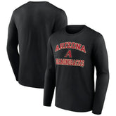 Men's Black Arizona Diamondbacks Team Heart & Soul Long Sleeve T-Shirt | MLB Discount