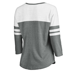 San Diego Padres Fanatics Women's Official Wordmark 3/4 Sleeve V-Neck T-Shirt | MLB Sale
