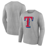 Texas Rangers Official Team Logo Long Sleeve T-Shirt | MLB Near me