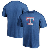 Texas Rangers Cooperstown Collection True Classics Throwback Logo Tri-Blend T-Shirt | MLB On Sale