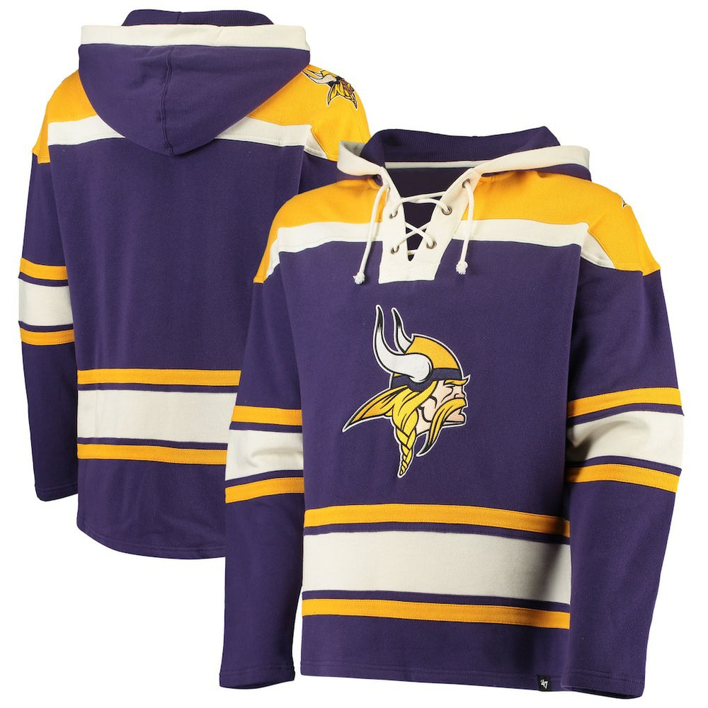 Minnesota Vikings 47 brand '47 Lacer V-Neck Pullover Hoodie