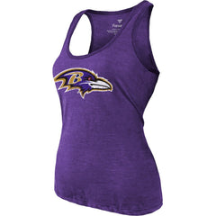 Baltimore Ravens Lamar Jackson Majestic Threads Women's Name & Number Tri-Blend Tank Top