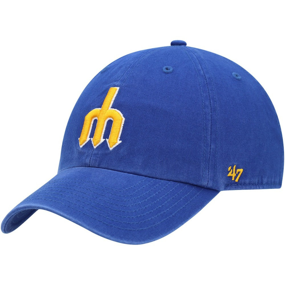 Seattle Mariners '47 1977 Logo Cooperstown Collection Clean Up Adjustable Hat | MLB Discount