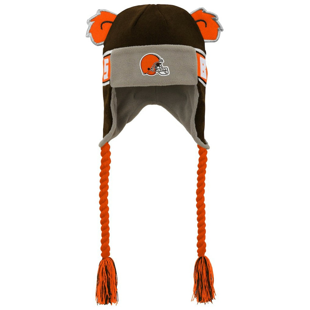 Cleveland Browns Preschool Wordmark Ears Trooper Knit Hat