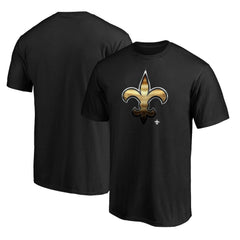 New Orleans Saints Midnight Mascot Team Logo T-Shirt