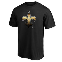 New Orleans Saints Midnight Mascot Team Logo T-Shirt
