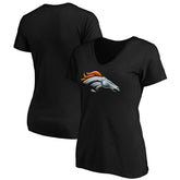 Denver Broncos Women's Midnight Mascot Logo V-Neck T-Shirt