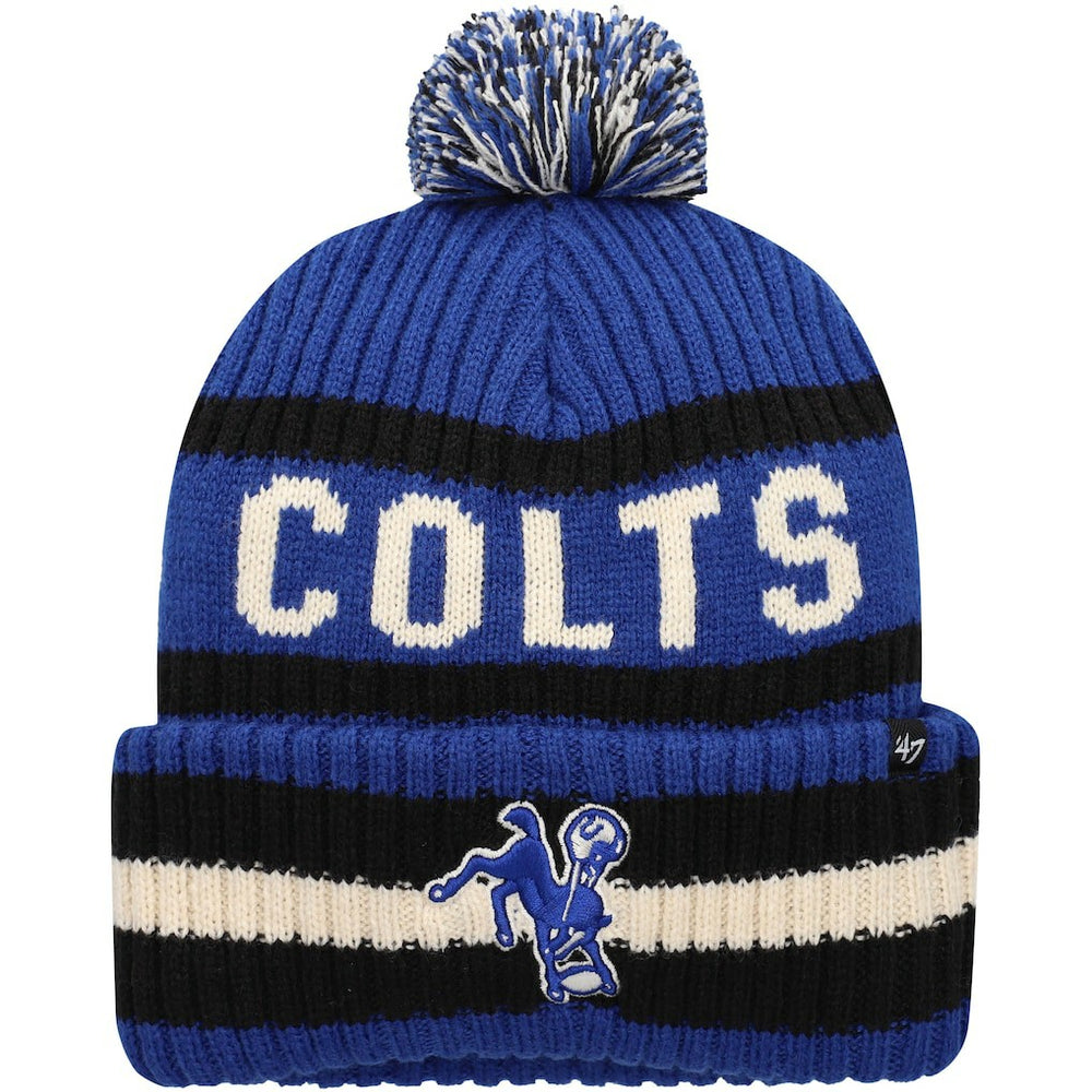 Indianapolis Colts 47 brand '47 Bering Cuffed Knit Hat with Pom