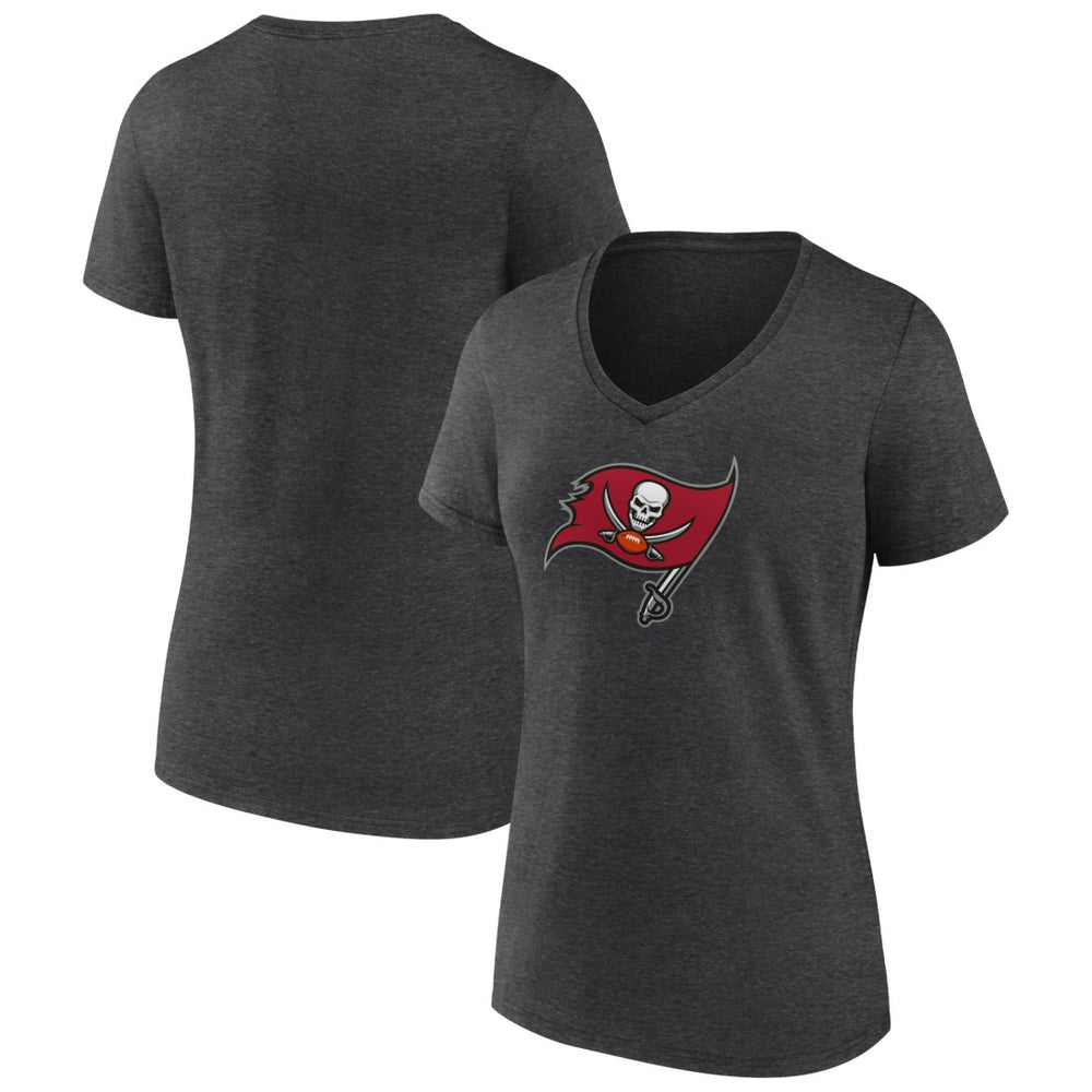 Tampa Bay Buccaneers Women's Primary Team Logo V-Neck T-Shirt