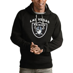 Las Vegas Raiders Antigua Team Victory Pullover Hoodie