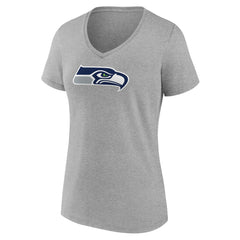 Seattle Seahawks Women's Primary Team Logo V-Neck T-Shirt