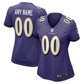 Baltimore Ravens Nike Women's Custom Game Jersey