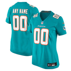 Miami Dolphins Nike Women's Custom Game Jersey