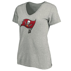 Tampa Bay Buccaneers Women's Primary Logo V-Neck T-Shirt