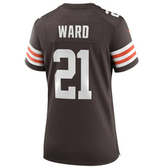 Cleveland Browns Nike Denzel Ward Women's Player Game Jersey