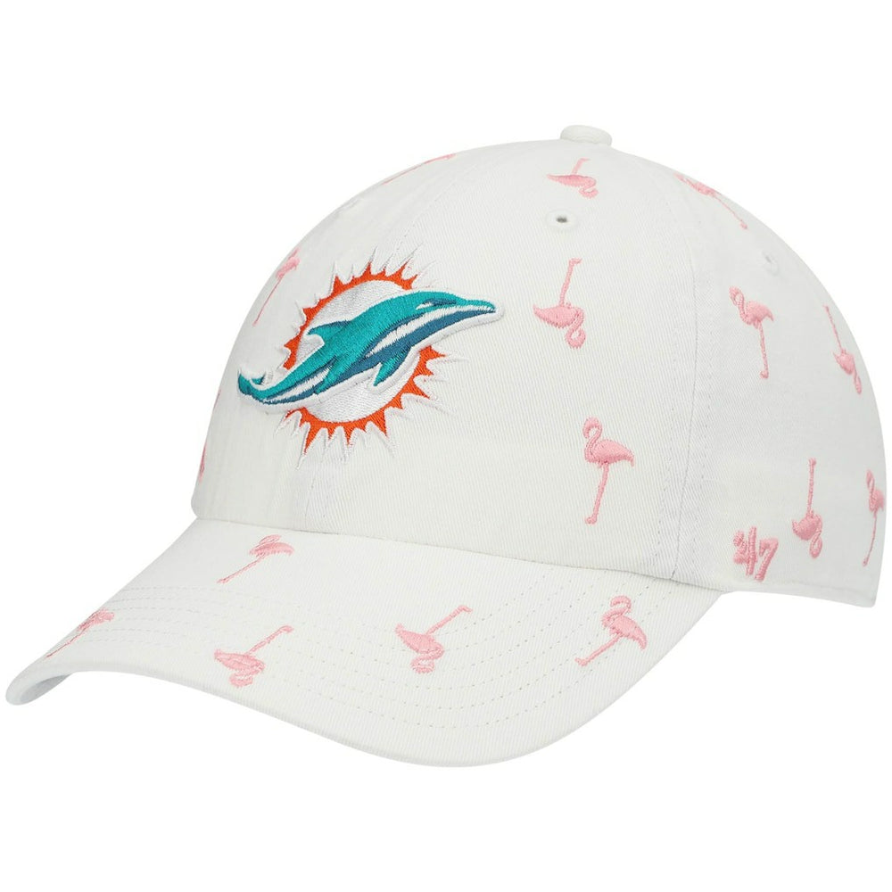 Miami Dolphins 47 brand '47 Women's Confetti Clean Up Adjustable Hat