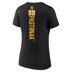 David Pastrnak Boston Bruins Women's Playmaker V-Neck T-Shirt Discount