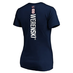 Zach Werenski Columbus Blue Jackets Women's Playmaker V-Neck T-Shirt For Sale