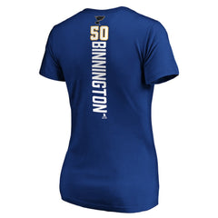 Jordan Binnington St. Louis Blues Women's Playmaker V-Neck T-Shirt Discount