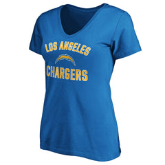 Los Angeles Chargers Women's Victory Arch V-Neck T-Shirt