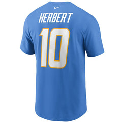 Los Angeles Chargers Nike Justin Herbert Name & Number T-Shirt