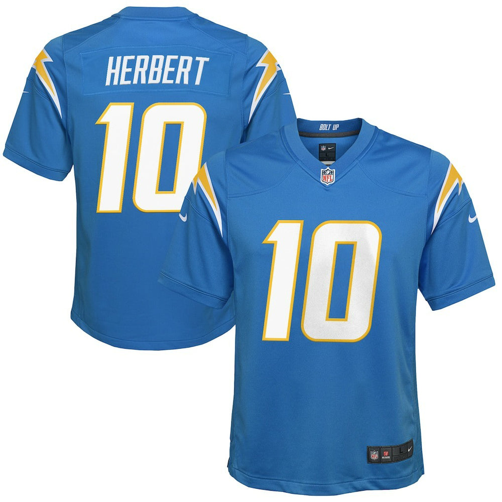 Los Angeles Chargers Nike Justin Herbert Youth Game Jersey