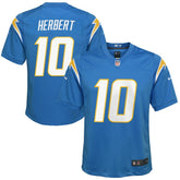 Los Angeles Chargers Nike Justin Herbert Youth Game Jersey