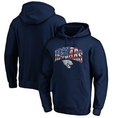 Jacksonville Jaguars Banner Wave Fitted Pullover Hoodie