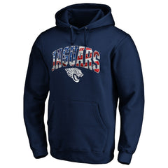 Jacksonville Jaguars Banner Wave Fitted Pullover Hoodie