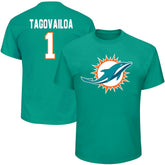Miami Dolphins Fanatics Tua Tagovailoa Big & Tall Player Name & Number T-Shirt