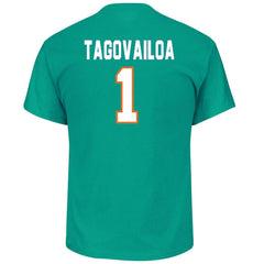 Miami Dolphins Fanatics Tua Tagovailoa Big & Tall Player Name & Number T-Shirt