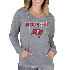 Tampa Bay Buccaneers Concepts Sport Women's Mainstream Tri-Blend Raglan Hoodie V-Neck Top